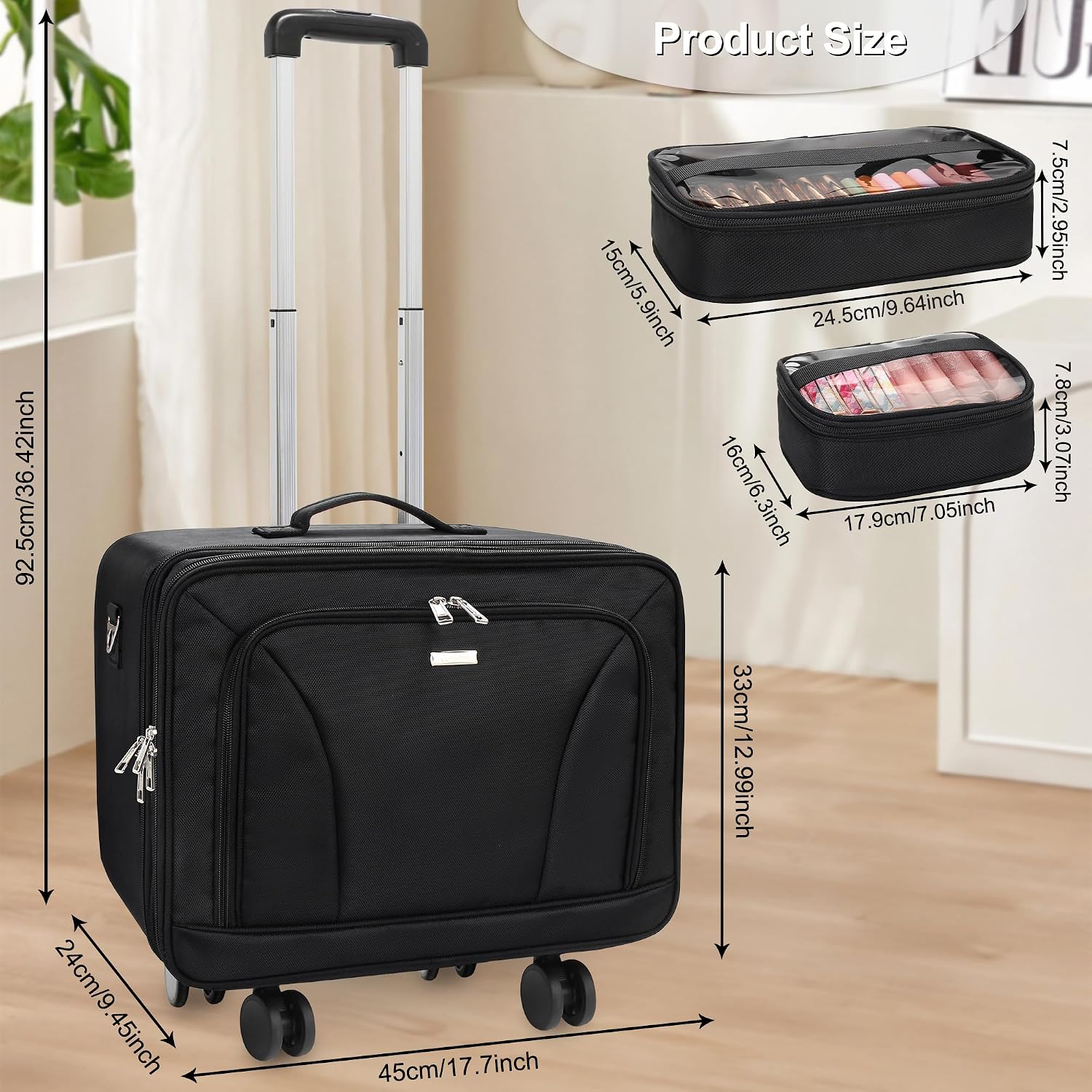 Extra Large Rolling Makeup Tra - Travel Bags ulasan dan harga
