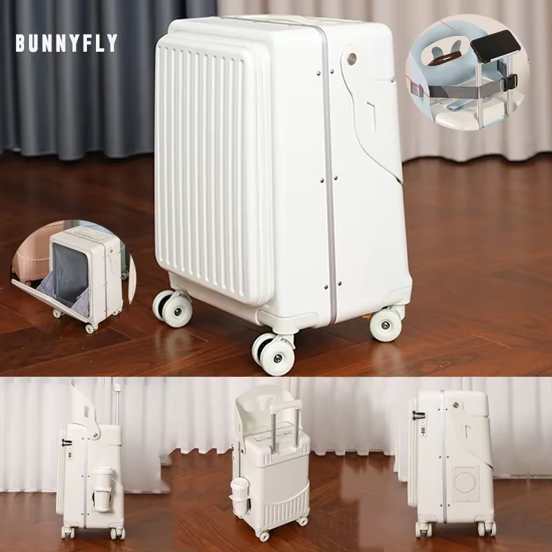 BunnyFly Wide Handle Carry-On  - Aluminum Frame Carry On Luggage ulasan dan harga