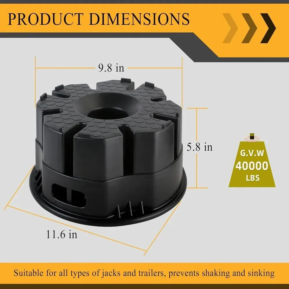 RV Trailer Jack Block with Bag - Travel Bags ulasan dan harga