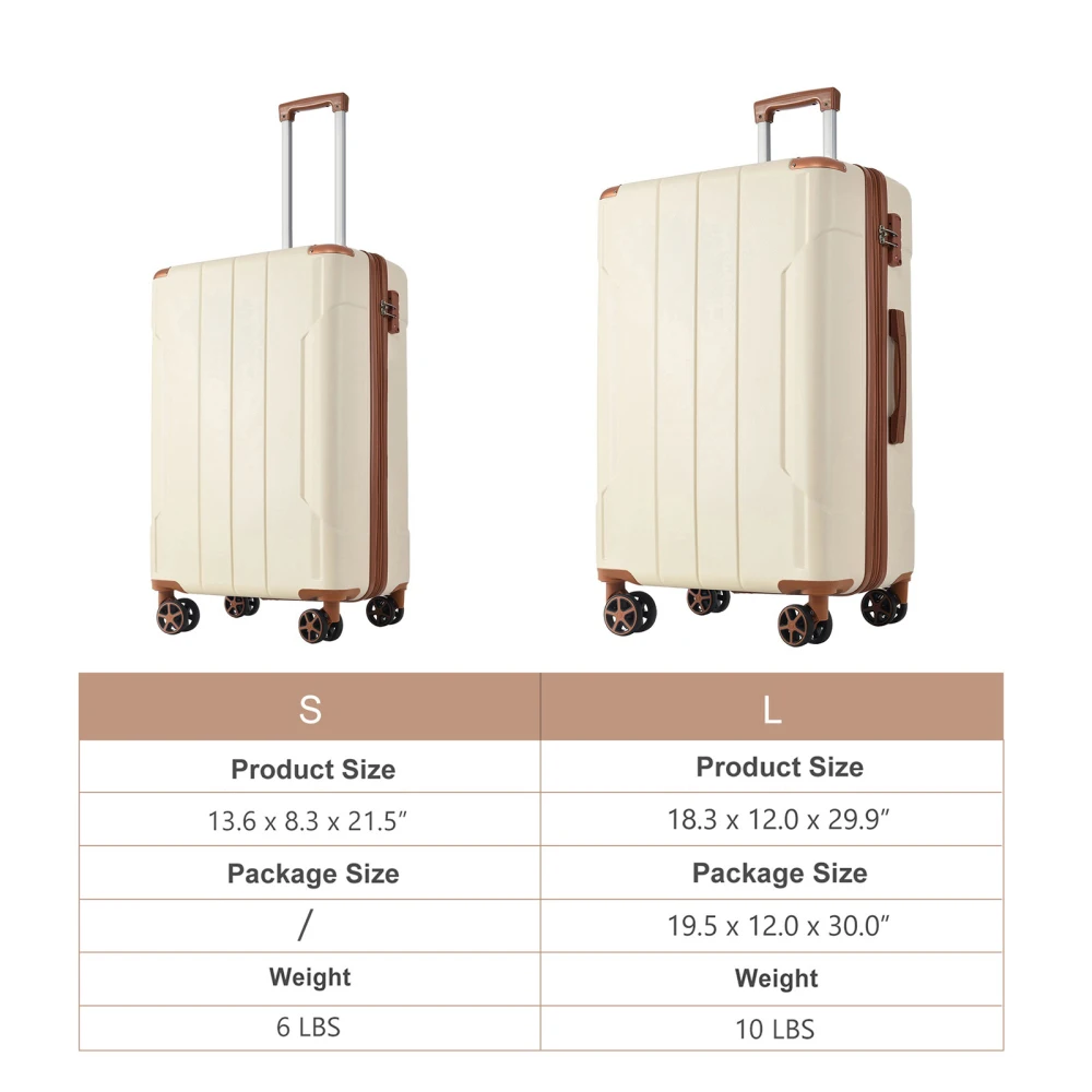 Hardshell ABS Luggage Sets 2 P - Expandable Hard Shell Luggage Set ulasan dan harga