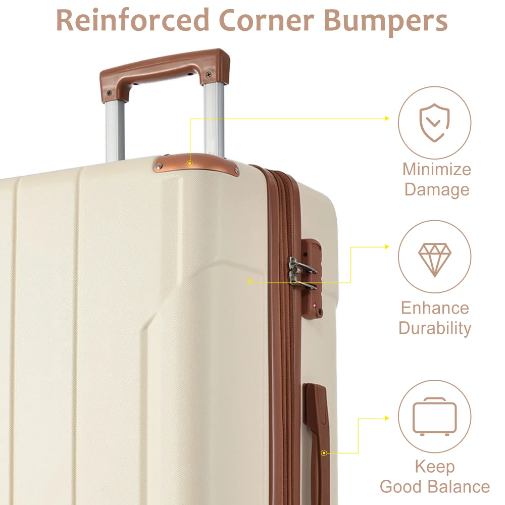 Hardshell ABS Luggage Sets 2 P - Expandable Hard Shell Luggage Set ulasan dan harga