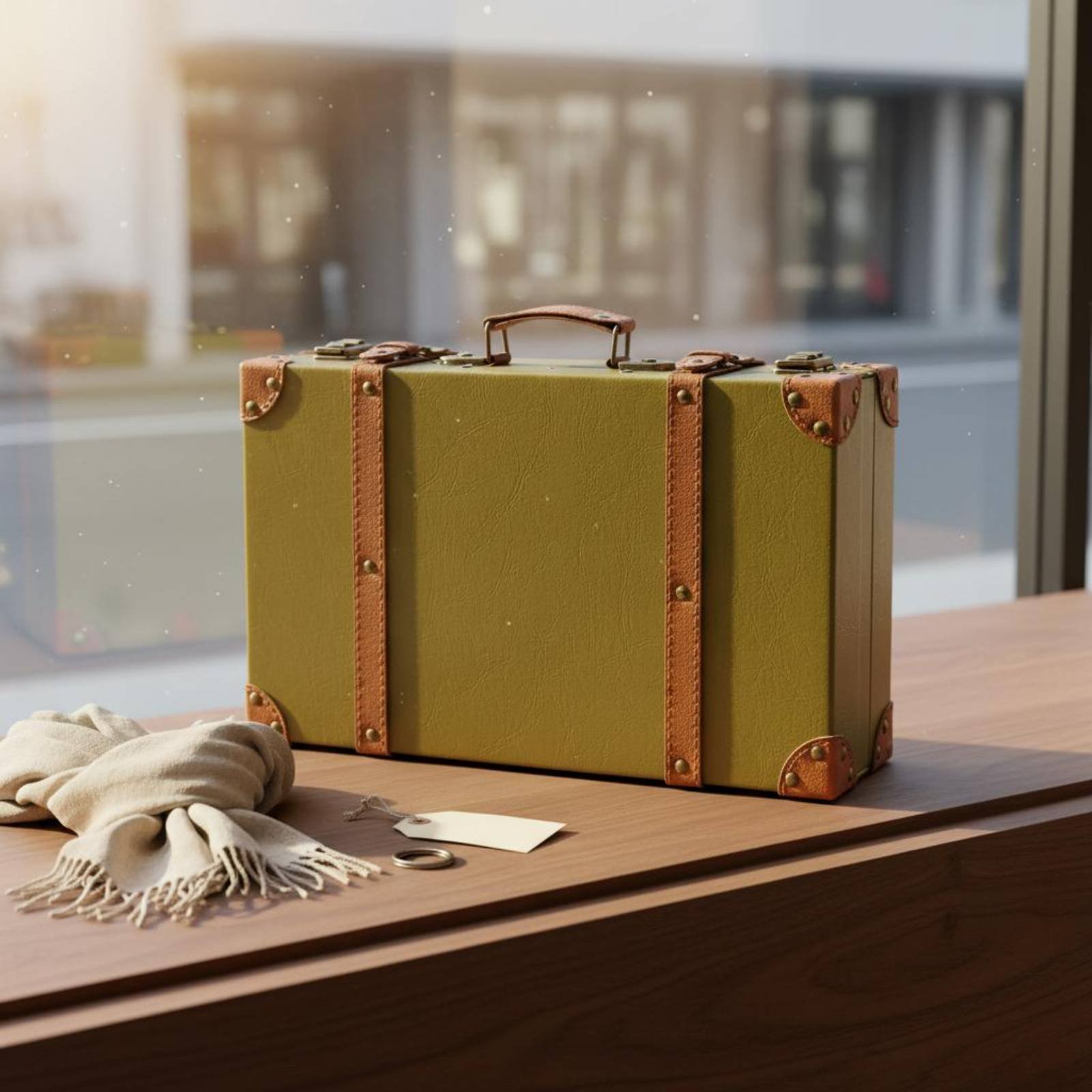 3 Pieces Vintage Suitcase Set  - Retro Vintage Trunk Suitcase ulasan dan harga