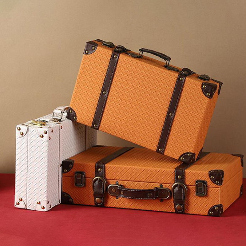 Vintage Wooden Suitcase Multi- - Retro Vintage Trunk Suitcase ulasan dan harga