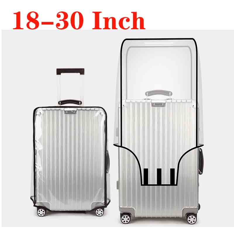 18-30 Inch Suitcase PVC Cover  - Luggage Protective Cover Transparent ulasan dan harga