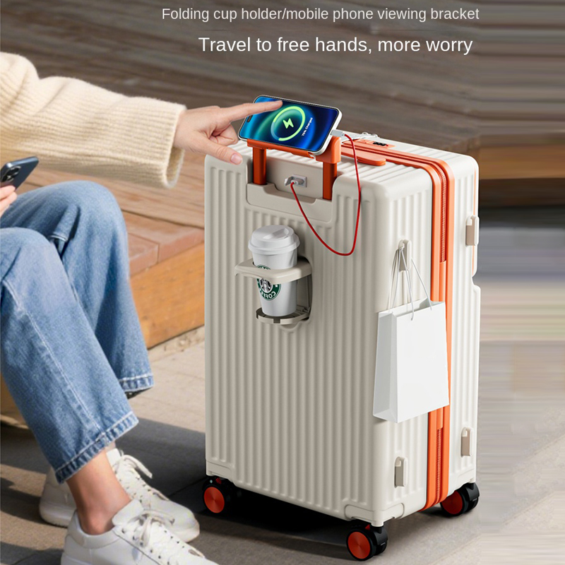 Stylish 20 24 inch Travel Suit - Front Opening Laptop Luggage 24 Inch ulasan dan harga