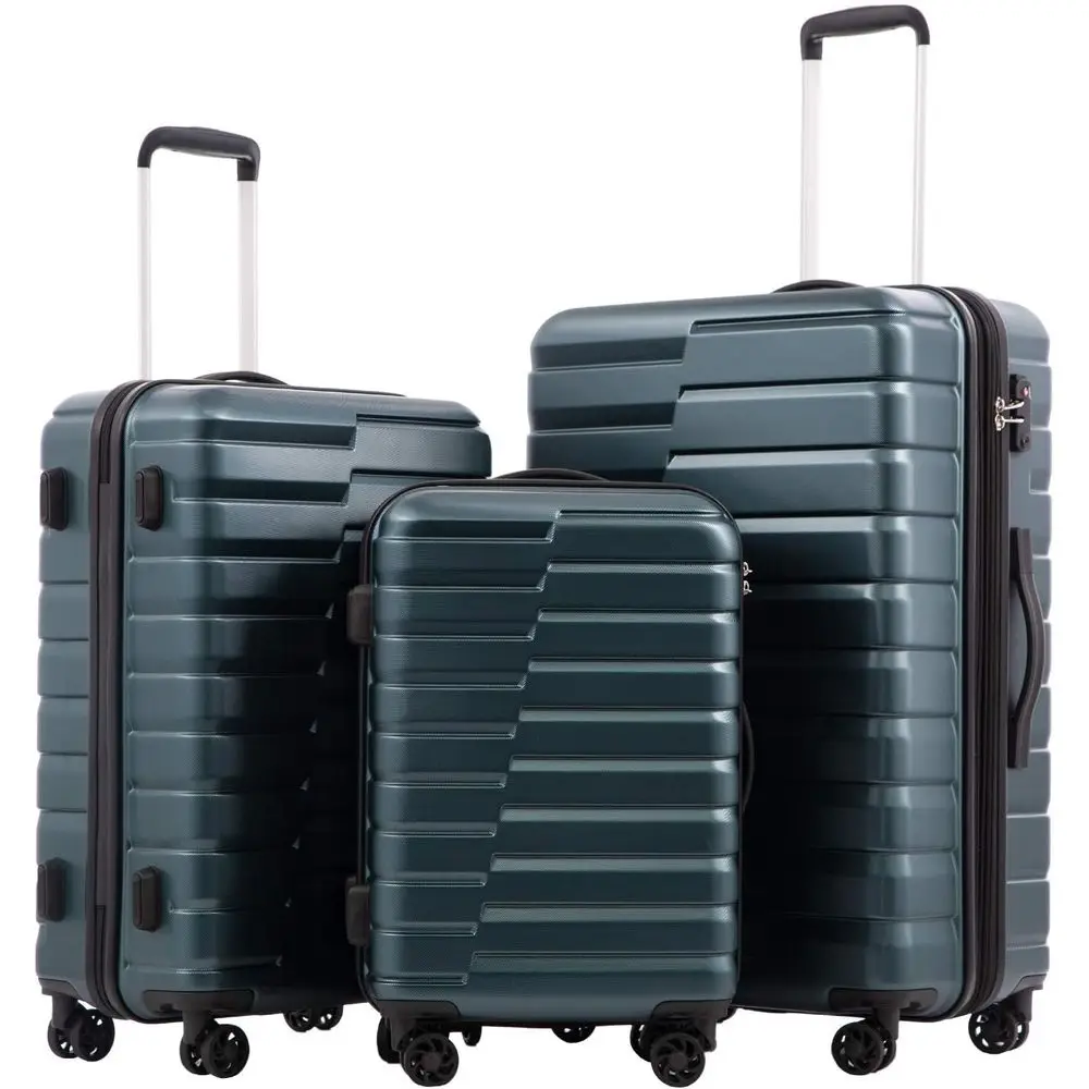 3-Piece Hard Shell Spinner Sui - Expandable Hard Shell Luggage Set ulasan dan harga