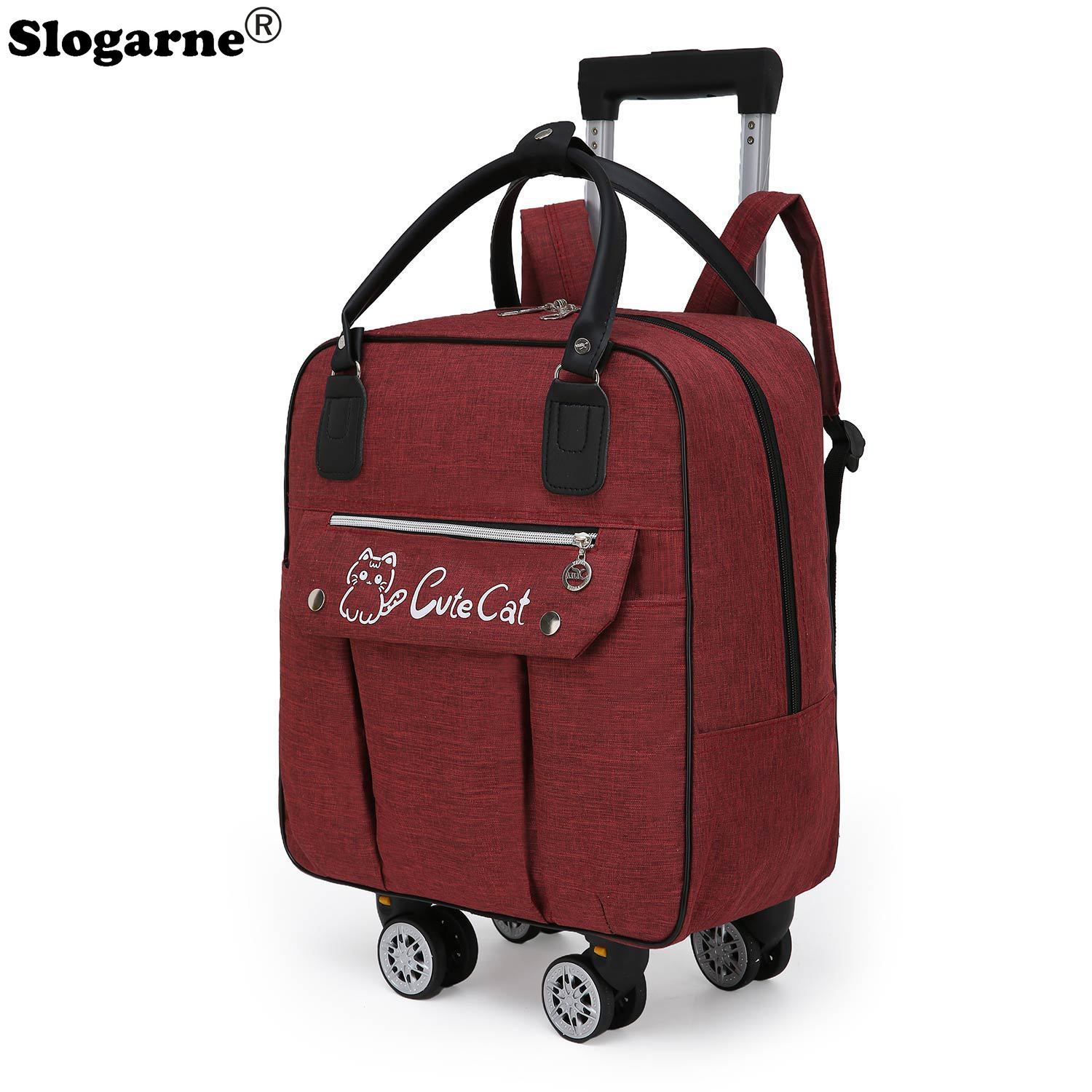 Trolley Large Capacity Travel  - Foldable Rolling Luggage Bag ulasan dan harga