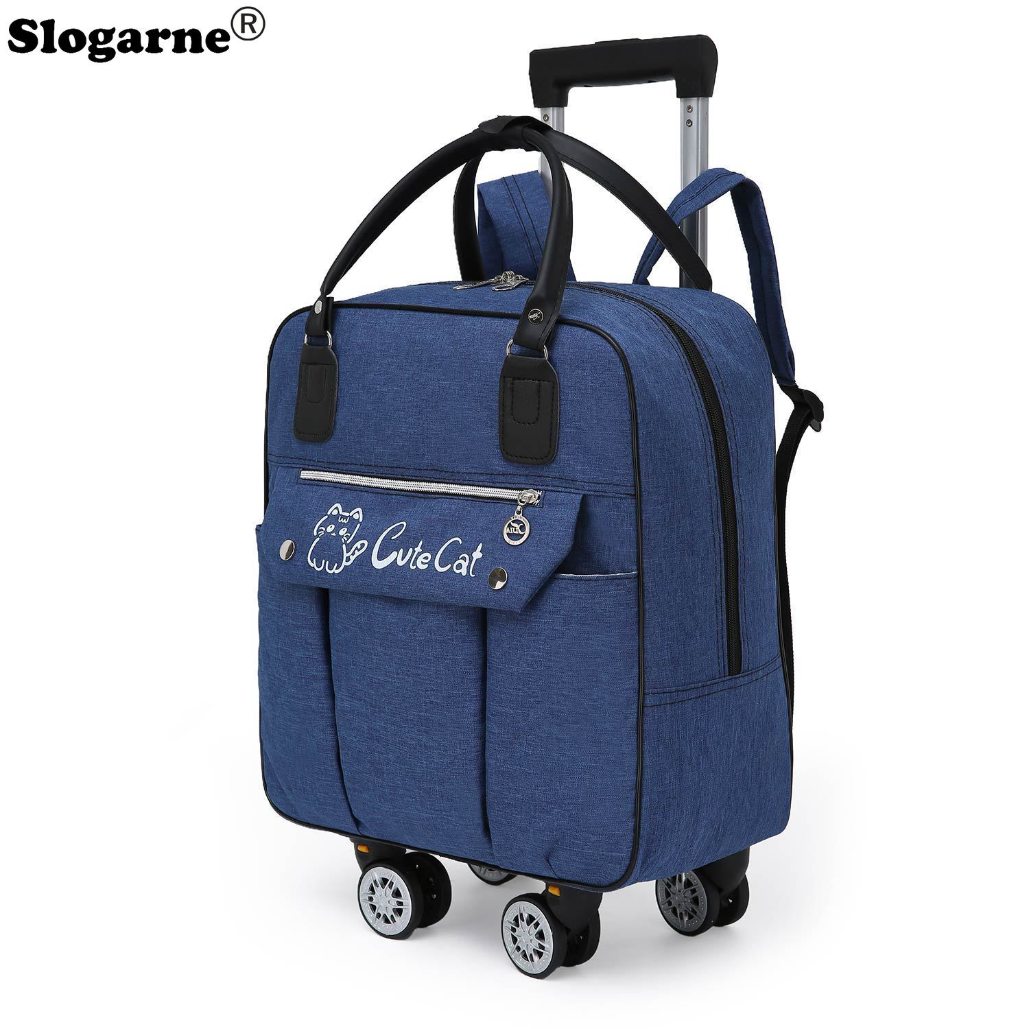 Trolley Large Capacity Travel  - Foldable Rolling Luggage Bag ulasan dan harga