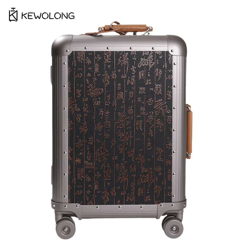 Full Aluminum Magnesium Alloy  - Spinner Wheel Rolling Suitcase 20 Inch ulasan dan harga