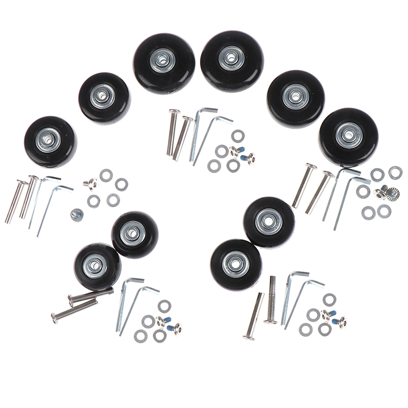 1Set OD 40-54mm Suitcase Parts - Silent Replacement Luggage Wheels ulasan dan harga