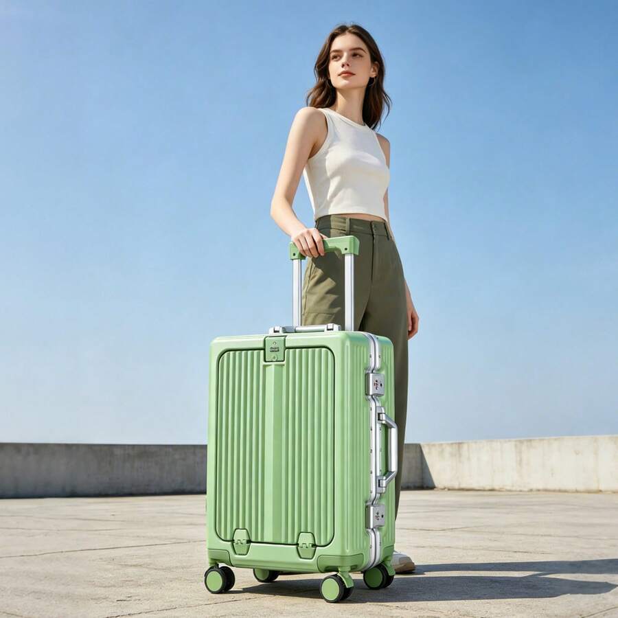 Tidal flash 20/24 Inch Front O - Front Opening Laptop Luggage 24 Inch ulasan dan harga