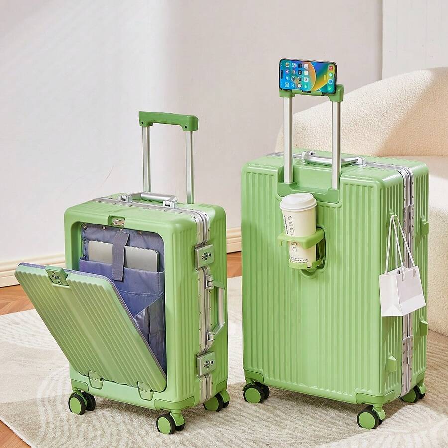 Tidal flash 20/24 Inch Front O - Front Opening Laptop Luggage 24 Inch ulasan dan harga