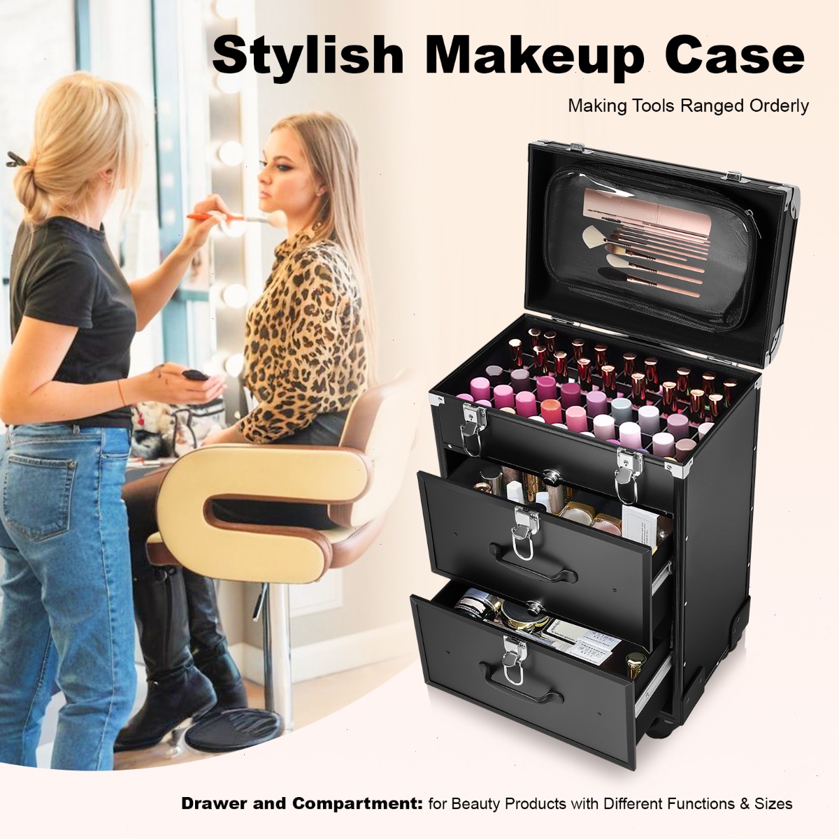 Professional Makeup Train Case - Backpacks ulasan dan harga