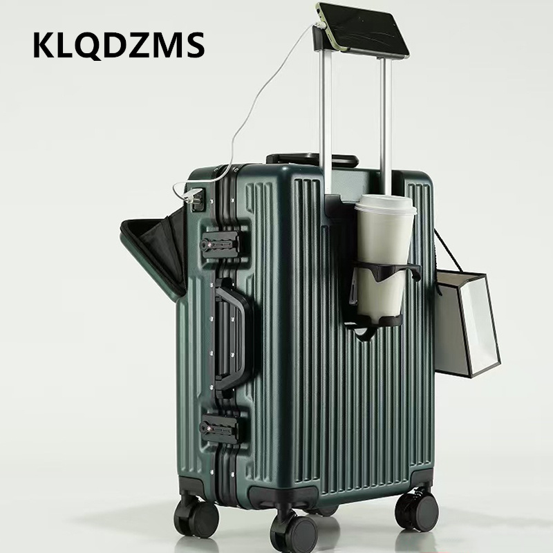 KLQDZMS Multifunctional Suitca - Front Opening Laptop Luggage 24 Inch ulasan dan harga