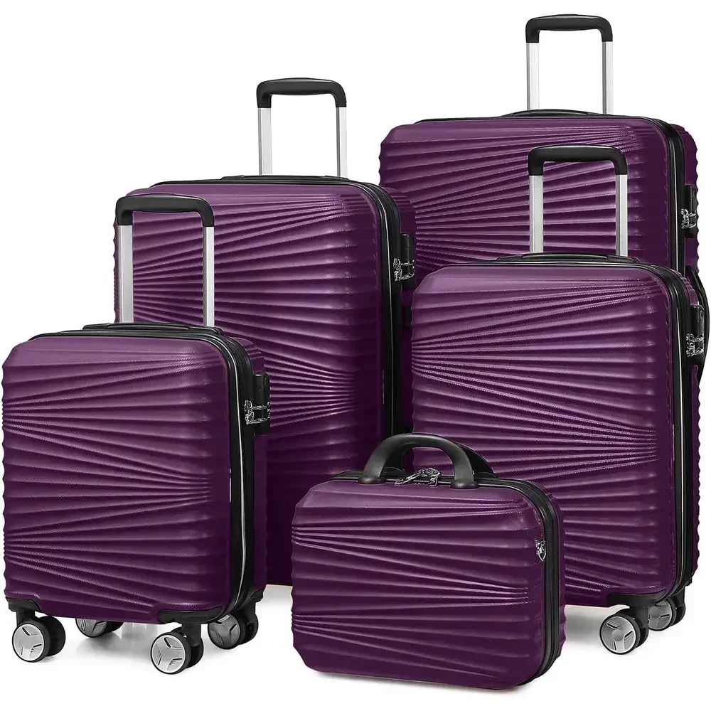 5-Piece Hard Shell Expandable  - Expandable Hard Shell Luggage Set ulasan dan harga