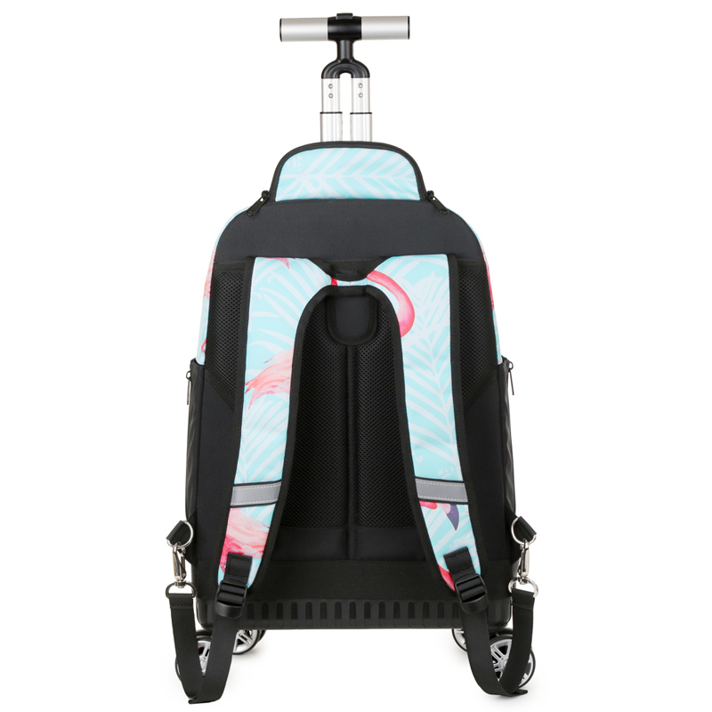 Rolling Backpack with Spinner  - Foldable Rolling Luggage Bag ulasan dan harga