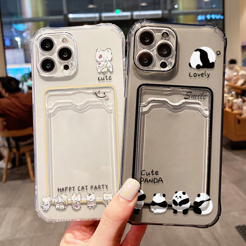 Cute Black Cat Phone Case For  - Wallets ulasan dan harga