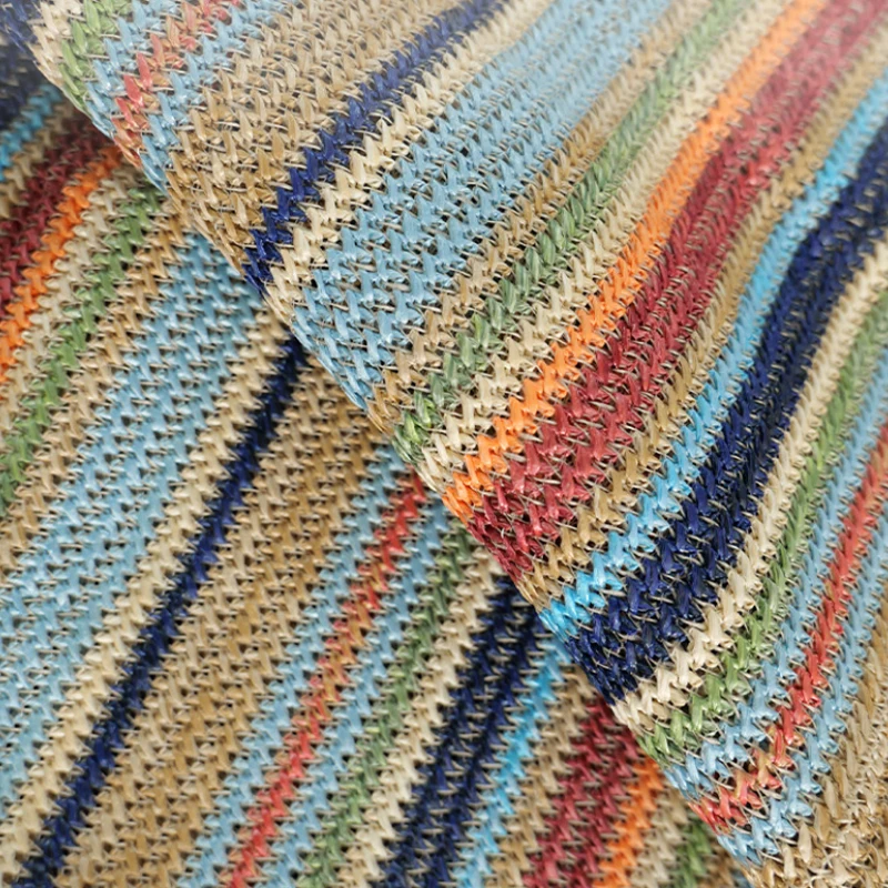 1yard Colorful Strip Pp Straw  - Handbags ulasan dan harga