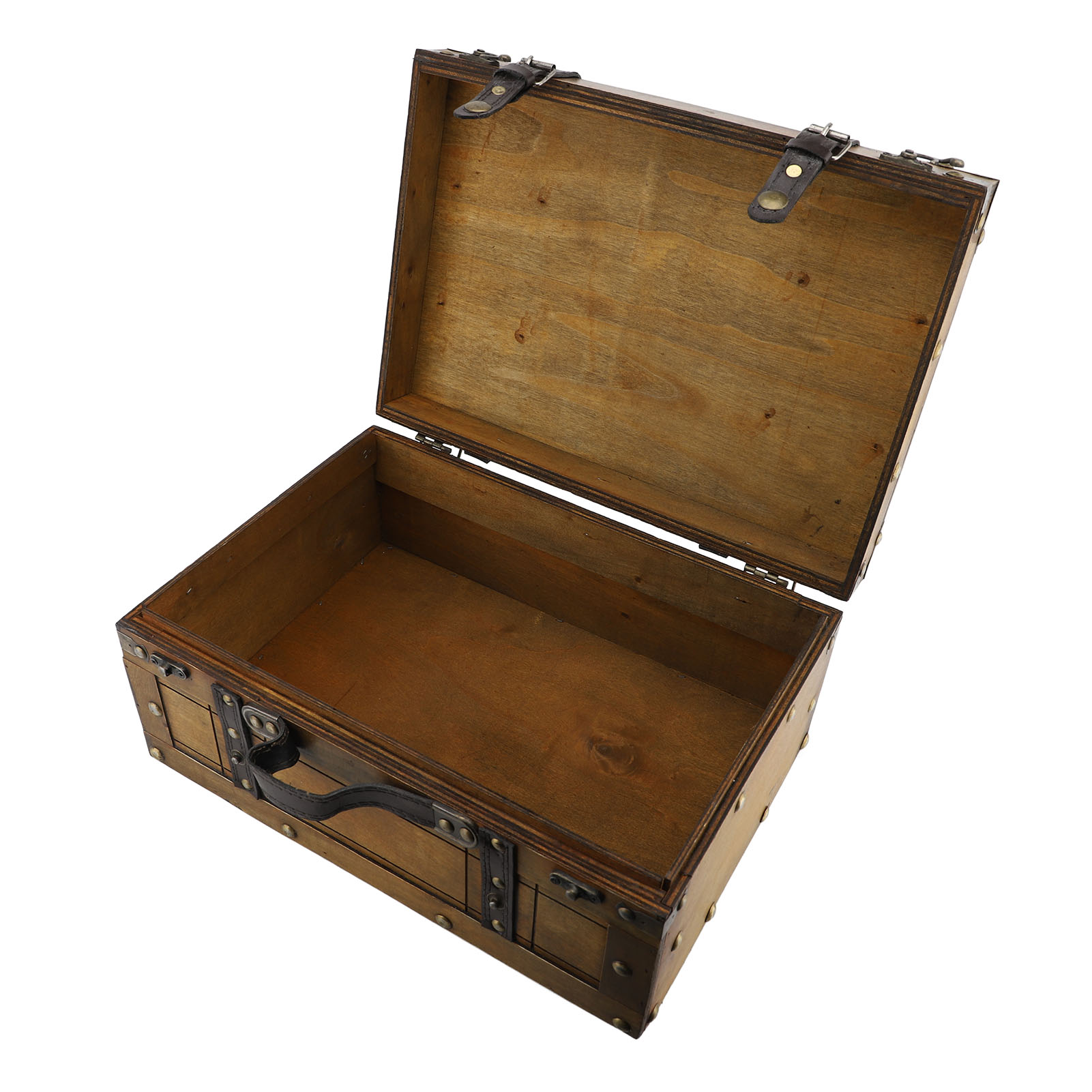 Retro Suitcase Synthetic Wood  - Retro Vintage Trunk Suitcase ulasan dan harga