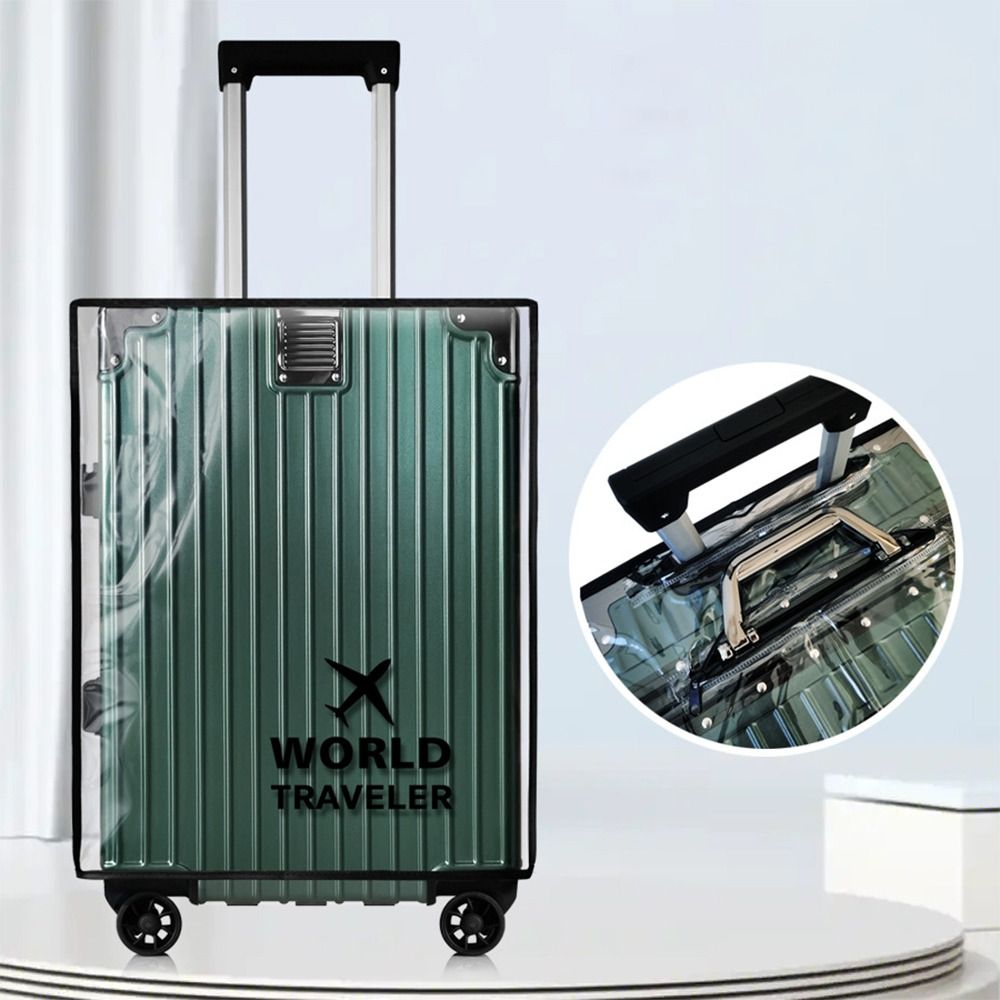 PVC Transparent Luggage Cover  - Waterproof Suitcase Cover Protector ulasan dan harga