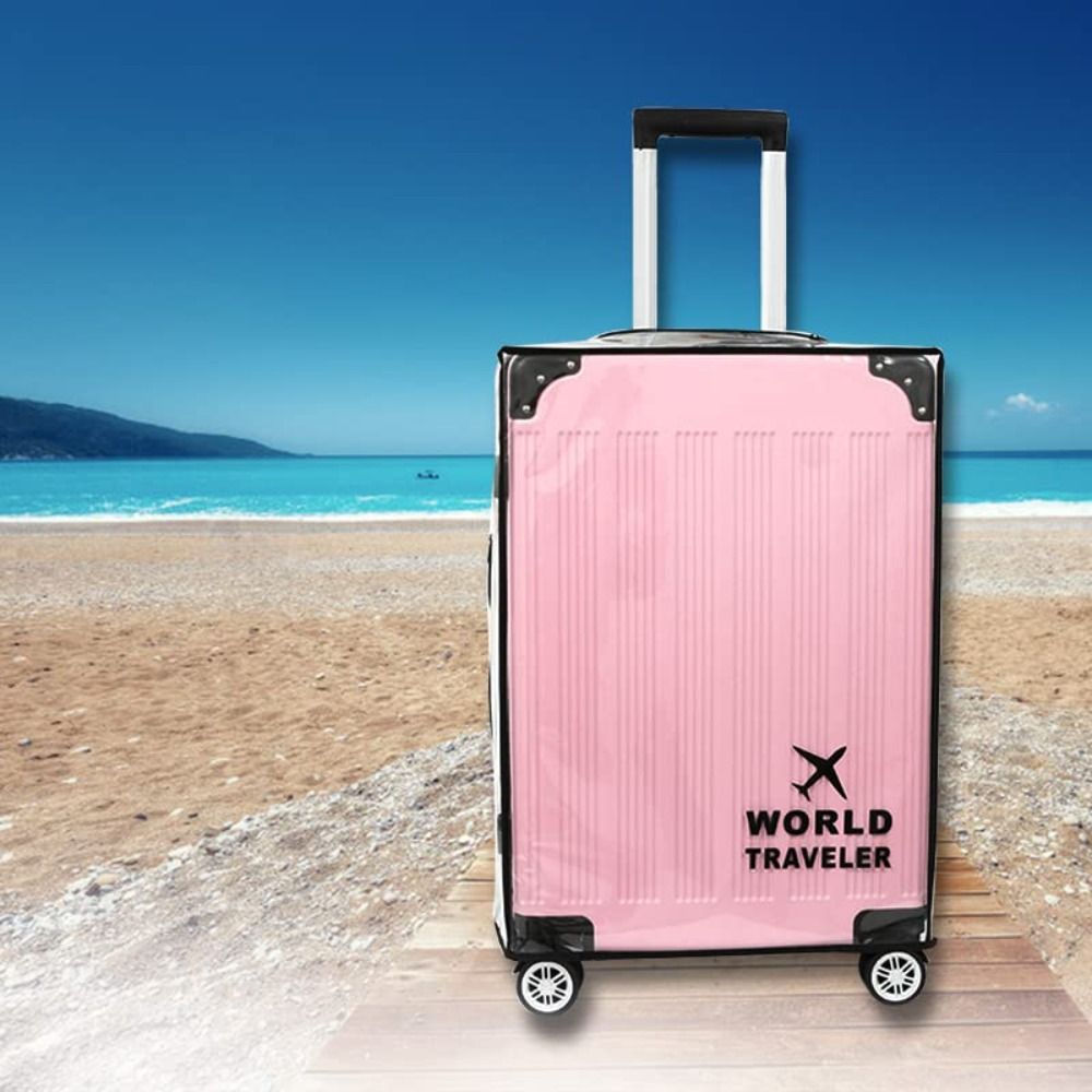 PVC Transparent Luggage Cover  - Waterproof Suitcase Cover Protector ulasan dan harga