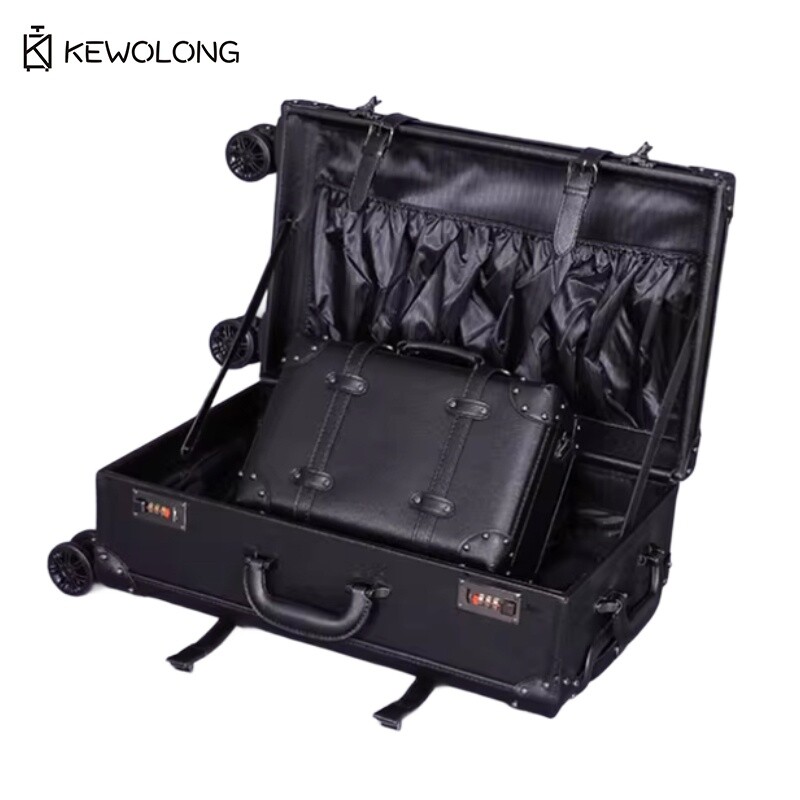 Vintage 20 24 Suitcase Set - R - Retro Vintage Trunk Suitcase ulasan dan harga
