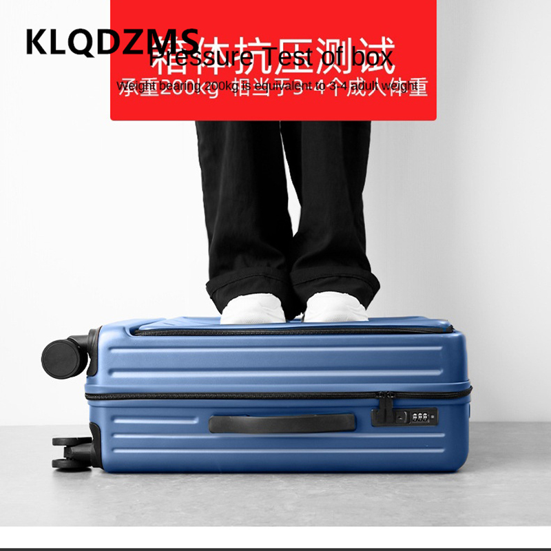 KLQDZMS 20 Inch Charging Suitc - Front Opening Laptop Luggage 24 Inch ulasan dan harga