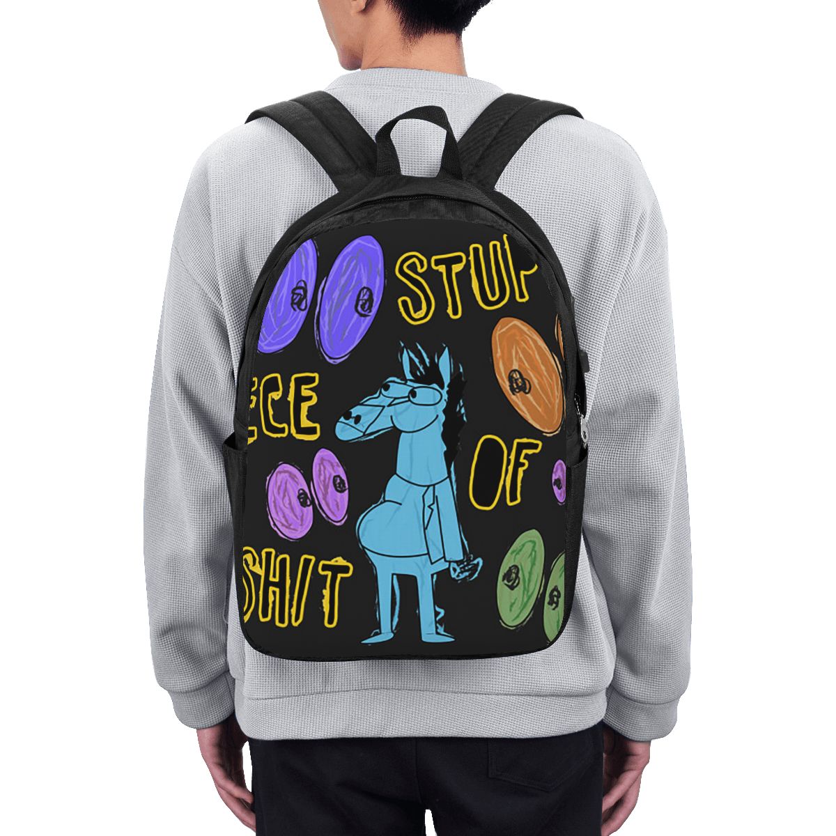 Cartoon Bojack Horseman Stupid - Travel Bags ulasan dan harga