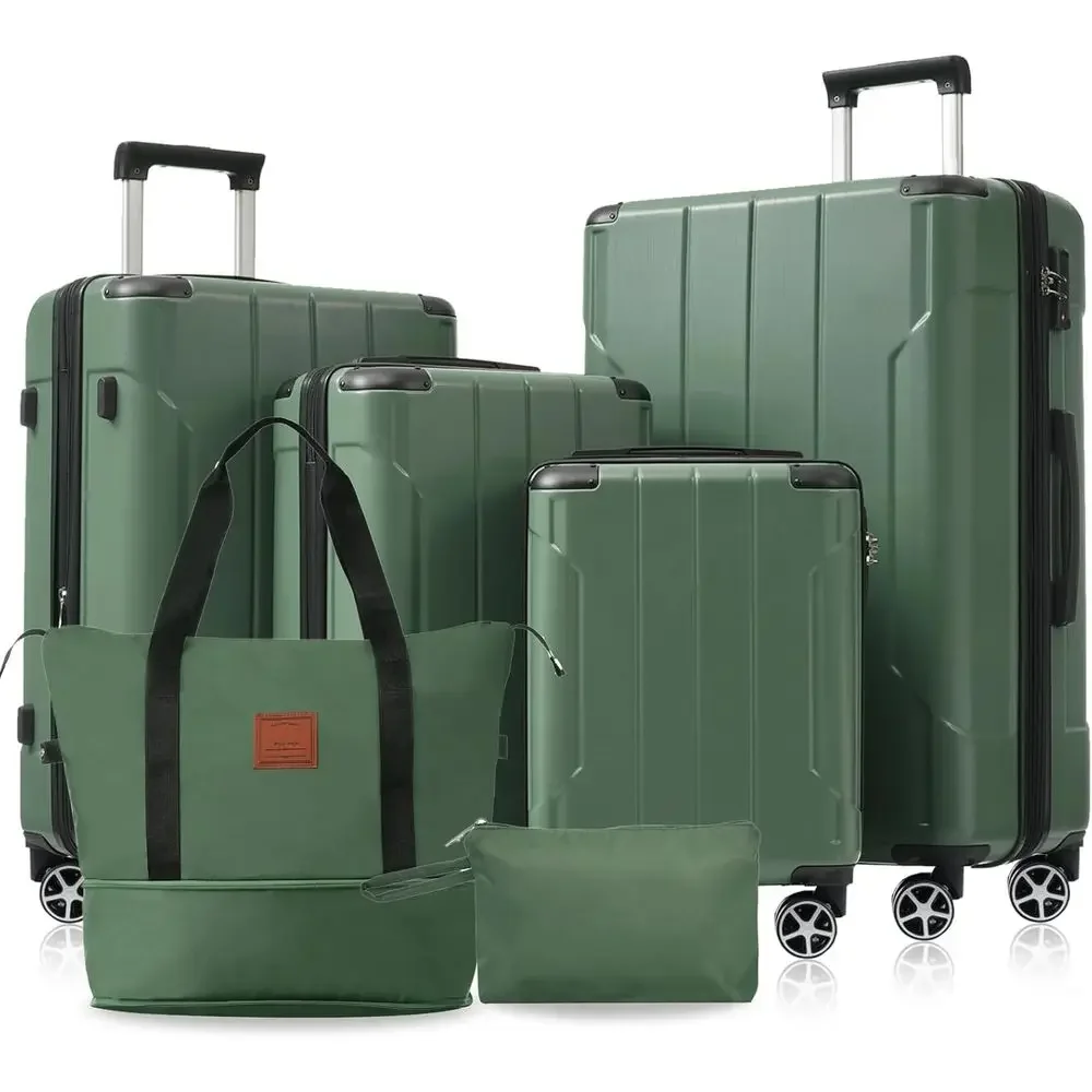 6-Piece Expandable Hardshell L - Expandable Hard Shell Luggage Set ulasan dan harga