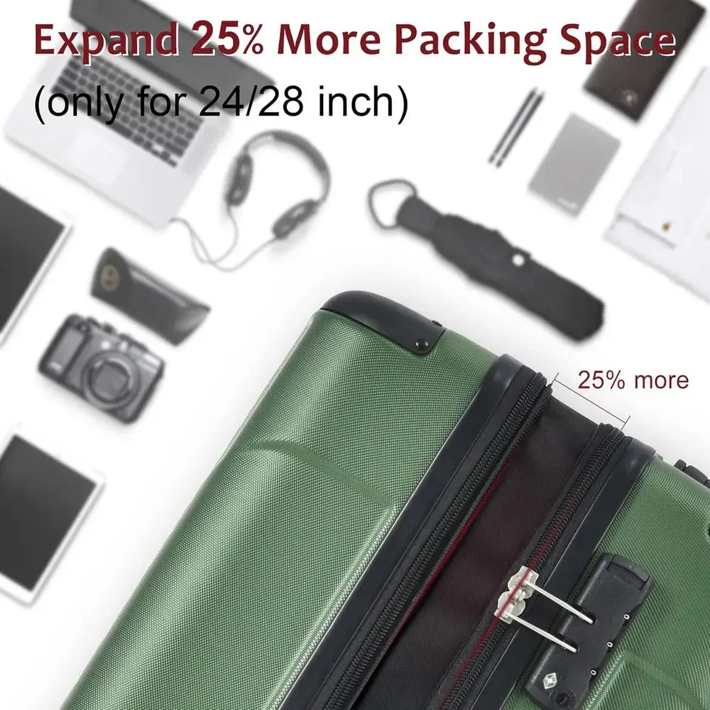 6-Piece Expandable Hardshell L - Expandable Hard Shell Luggage Set ulasan dan harga