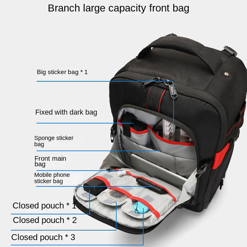 Trolley Photography Backpack P - Foldable Rolling Luggage Bag ulasan dan harga