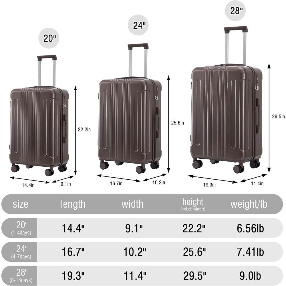 3 Piece Luggage Set Expandable - Expandable Hard Shell Luggage Set ulasan dan harga